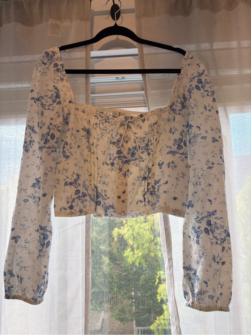 Joie Corset Front Floral Long-Sleeve Top - Picture 2 of 4